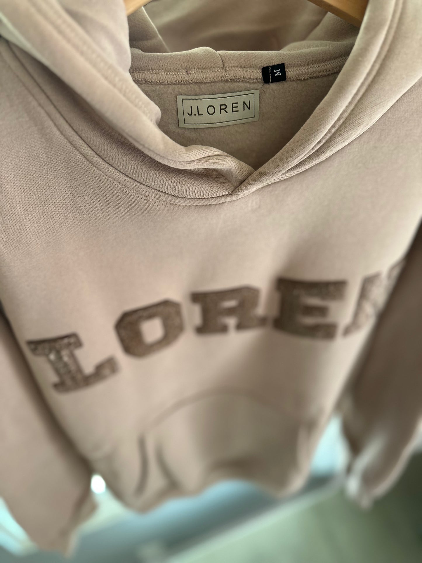 LOREN CHENILLE HOODIE/Coffee Beige