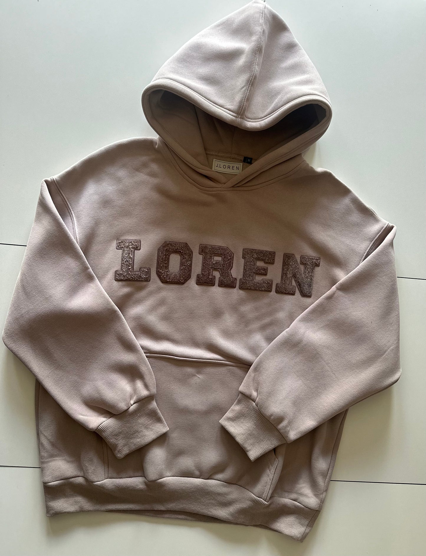 LOREN CHENILLE HOODIE/Coffee Beige