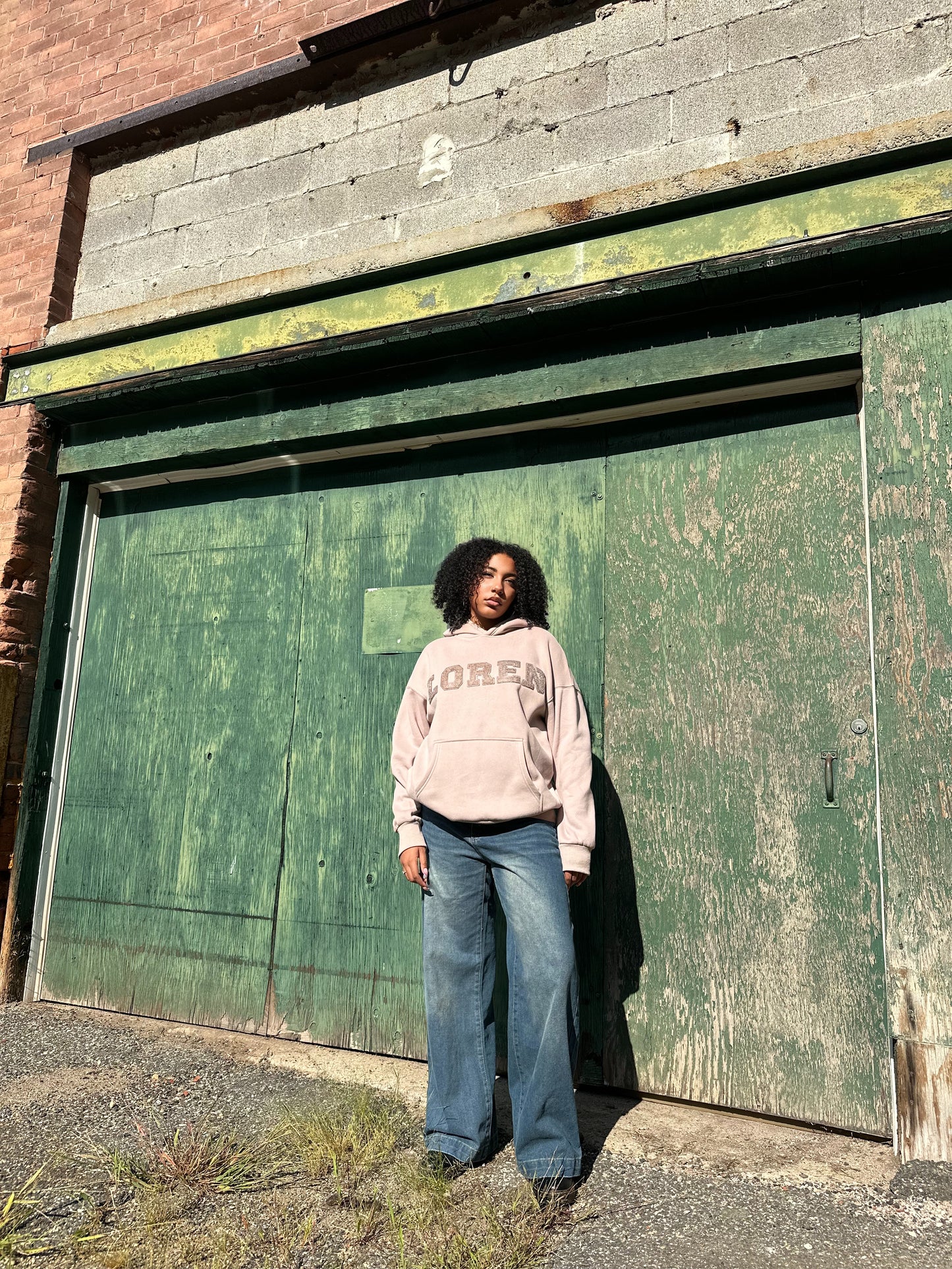 LOREN CHENILLE HOODIE/Coffee Beige